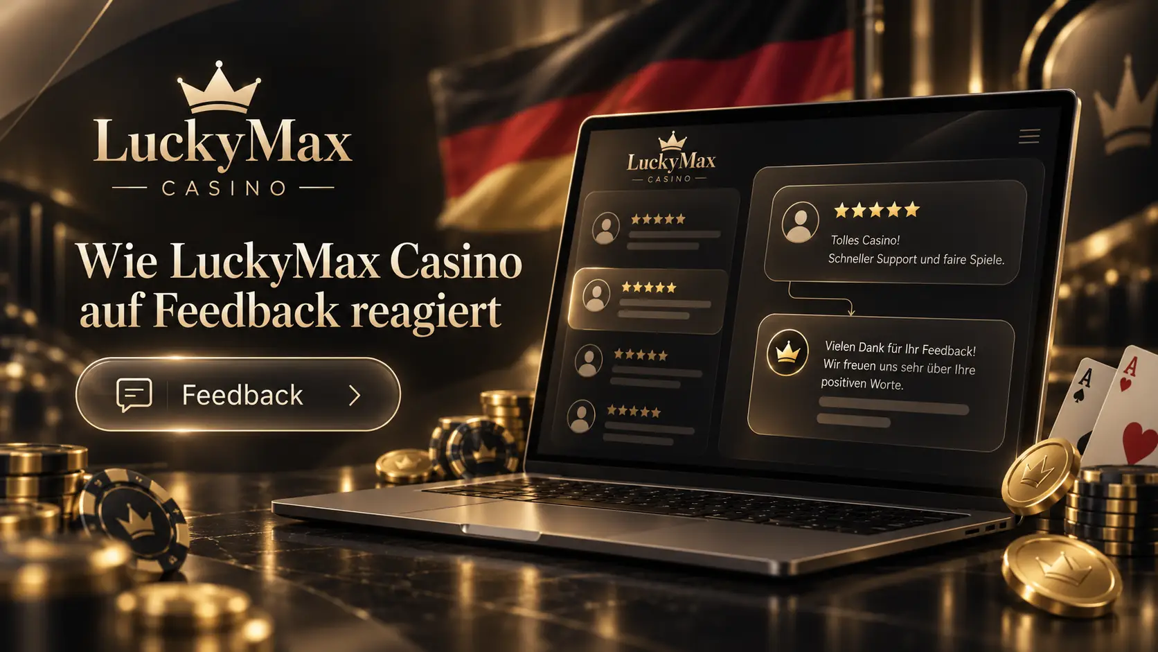 Wie LuckyMax Casino auf Feedback